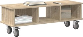 vidaXL Βάση TV Δρύς Sonoma 100 x 35 x 35 εκ Επεξεργασμένο ξύλο