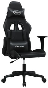 vidaXL Καρέκλα Gaming Μαύρη από Συνθετικό Δέρμα
