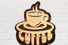 Σετ των 2 Intra απο ξύλο plywood 3mm-4mm πάχος - Στρογγυλή πινακίδα καφέ Decor LaserCut Δίασταση 30x20 cm INTRAFABR-79290904