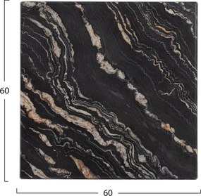 ΕΠΙΦΑΝΕΙΑ ΤΡΑΠΕΖΙΟΥ WERZALIT 60Χ60Χ3.5εκ.  BLACK GOLD MARBLE HM5229.15