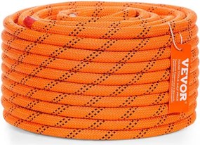 VEVOR Arborist Tree Climbing Rope Double Braid Polyester 1/2"/1,3 cm x 120'/36,6 m 48-Strand