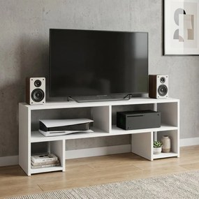 Έπιπλο τηλεόρασης Dabi Megapap χρώμα λευκό 120x30x40εκ.