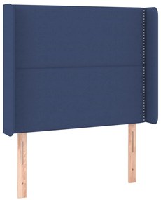 Κεφαλάρι με Πτερύγια Μπλε 93x16x118/128 εκ. Υφασμάτινο 3119428