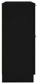 Ντουλάπι Μαύρο 30 x 30 x 70 εκ. από Επεξεργασμένο Ξύλο - Μαύρο