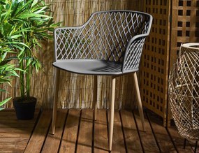 ΚΑΡΈΚΛΕΣ &amp; ΠΟΛΥΘΡΌΝΕΣ ΚΉΠΟΥ MALAGA GREY OUTDOOR CHAIR HDO2240F