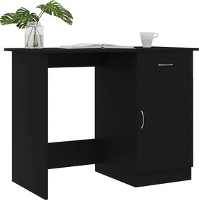 vidaXL Γραφείο Μαύρο 100 x 50 x 76 εκ. από Επεξ. Ξύλο