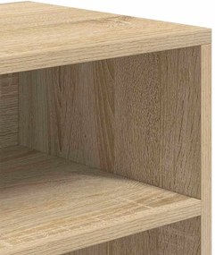 vidaXL Βιβλιοθήκη Χρώμα Sonoma Δρυς 60x30x71,5 εκ. από Μοριοσανίδα