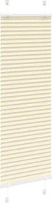 vidaXL Πλισέ περσίδα Κρέμα 45x100 cm Πλάτος υφάσματος 44,4 cm