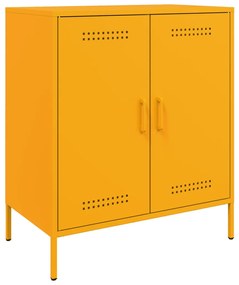 vidaXL Ντουλάπι Μουσταρδί 68x39x79 εκ. από Ατσάλι