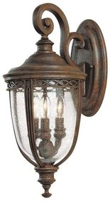 Φανάρι Απλίκα Φωτιστικό Τοίχου 3xE14 IP44 50cm English Bridle Elstead Lighting FE-EB2-M-BRB Μπρονζέ