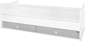 BED MINI MAX NEW 190/72 COLOUR WHITE/STONE GREY