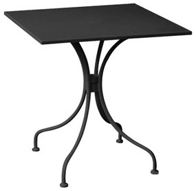 Τραπέζι Park 70x70 Μεταλλικό Μαύρο