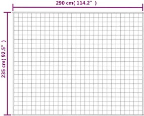 vidaXL Κουβέρτα Βαρύτητας Μπλε 235 x 290 εκ. 11 κ. Υφασμάτινη