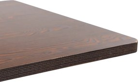 vidaXL Τραπέζι Bistro Σκούρο Καφέ 80 x 80 εκ. από MDF