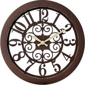 Ρολόι Τοίχου ArteLibre Καφέ Πλαστικό Φ35cm-14740033