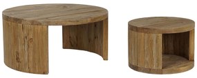 Σετ με 2 τραπέζια Home ESPRIT Ξύλο 99 x 99 x 48 cm