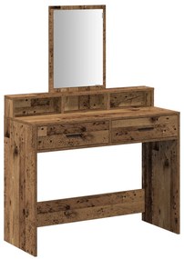 vidaXL Τουαλέτα με Συρτάρια Παλιού Ξύλου 100x41x140 εκ
