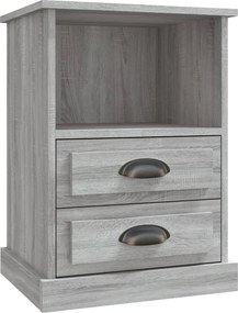vidaXL Κομοδίνο Γκρι Sonoma 43x36x60 εκ.