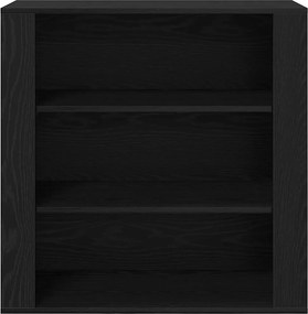 vidaXL Highboard Μαύρη Οξυά 80 x 33 x 150 εκ Επεξεργασμένο ξύλο
