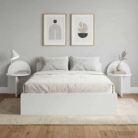 vidaXL Κομοδίνο 2 τμχ. Λευκό 40 x 35,5 x 45,5 εκ.