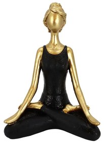 Φιγούρα Διακοσμητική Vasanta 1 022718 13,5x9xH19,5cm Gold-Black Polyresin