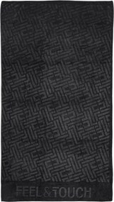 Πετσέτα Θαλάσσης (90x170) Feel & Touch Icon Black