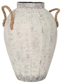 Βάζο Μεταλλικό Cupi 027244 D25,5xH41cm White Metal