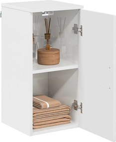 vidaXL Ντουλάπι Μπάνιου Υψηλής γυαλάδας λευκό 30 x 31,5 x 61 εκ