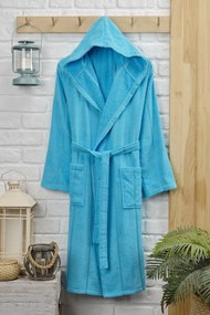 Stewehome Μπουρνούζι με Κουκούλα Τυρκουάζ S XL (S/M)