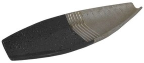 Διακοσμητική Πιατέλα Κεραμική Marble 03-221-105 44,5x15,6x6cm Grey-Gold Ceramic