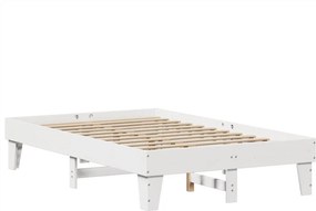 vidaXL Σκελετός Κρεβ. Χωρίς Στρώμα Λευκό 120x200 εκ Μασίφ Πεύκο