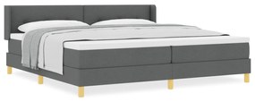 vidaXL Κρεβάτι Box Spring με Στρώμα σε σκούρο γκρι, 200 x 200 εκ.
