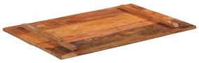 vidaXL Επιφάνεια Τραπεζιού Ορθ. 60x90 εκ 15-16 χιλ Μασίφ Ανακ. Ξύλο