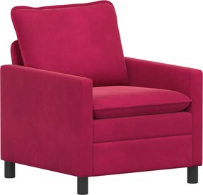 vidaXL Σετ Καναπέ 2 pcs Κόκκινο Βελούδο