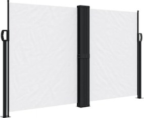 vidaXL Σκίαστρο Πλαϊνό Συρόμενο Λευκό 140 x 600 εκ.