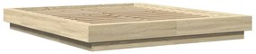 vidaXL Πλαίσιο Κρεβατιού Sonoma Δρυς 160x200 εκ. Επεξεργασμένο Ξύλο