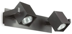 Σποτ Φωτιστικό Τοίχου/Οροφής 2xGU10 Μαύρο Mouse 156705 Ideal Lux 156705