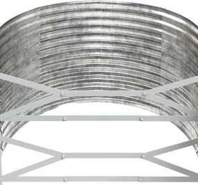 vidaXL Ζαρντινιέρα Ασημί 322x100x68 εκ. Γαλβανισμένος χάλυβας