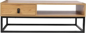 ΤΡΑΠΕΖΆΚΙΑ ΣΑΛΟΝΙΟΎ ABBOTT METAL AND WOOD LOW TABLE M1 HD6624