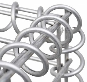 vidaXL Συρματοκιβώτιο-Γλάστρα Υπερυψωμένη 450x30x90 εκ. Γαλβ. Χάλυβας