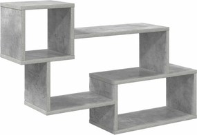 vidaXL Πλωτό ράφι Γκρι Σκυροδέματος 87 x 20 x 55 εκ