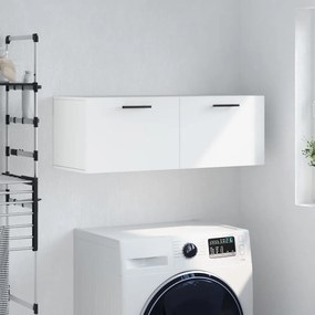 Ντουλάπι Τοίχου Λευκό 100x36,5x35 εκ. από Επεξεργασμένο Ξύλο