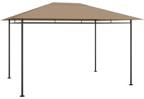 vidaXL Κιόσκι Taupe 384x281x270 εκ. 180 γρ./μ²