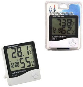 Θερμόμετρο - Υγρόμετρο HTC-1 - Clock humidity