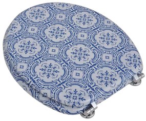 Κάλυμμα Λεκάνης Σχέδιο Πορσελάνη με Καπάκι από MDF