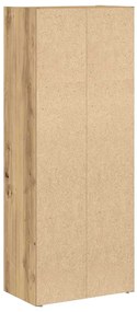 Βιβλιοθήκη Αρτισιανή Δρυς 40x24x102 εκ. Επεξ. Ξύλο - Καφέ