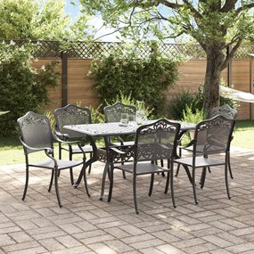 vidaXL Σετ 4 Μαύρο Χυτό Αλουμίνιο 150x90x72 εκ Διακοσμητικά Ένθετα
