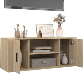 vidaXL Έπιπλο Τηλεόρασης Sonoma Δρυς 100x35x40 εκ. Επεξ. Ξύλο