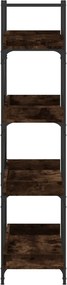 vidaXL Βιβλιοθήκη 4 Επιπέδων Καπν. Δρυς 100x33x145,5 εκ. Επεξεργ. Ξύλο