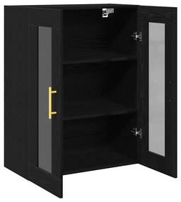 vidaXL Ντουλάπα τοίχου Επιτοίχιο Μαύρη δρυς 69.5 x 34 x 90 εκ.